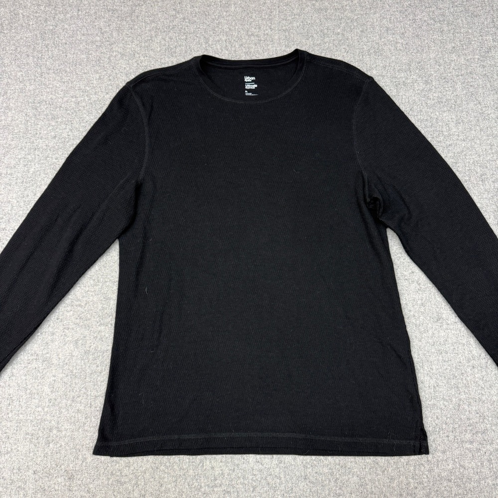 Urban Pipeline | Thermal Long Sleeve Shirt | XL | Black | Waffle Knit SuperSoft
